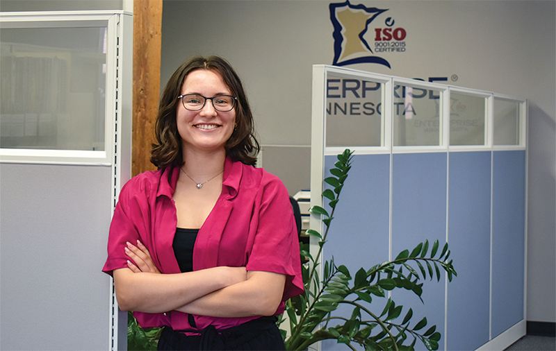 Supply Chain Specialist Amanda Baumgart with Enterprise Minnesota