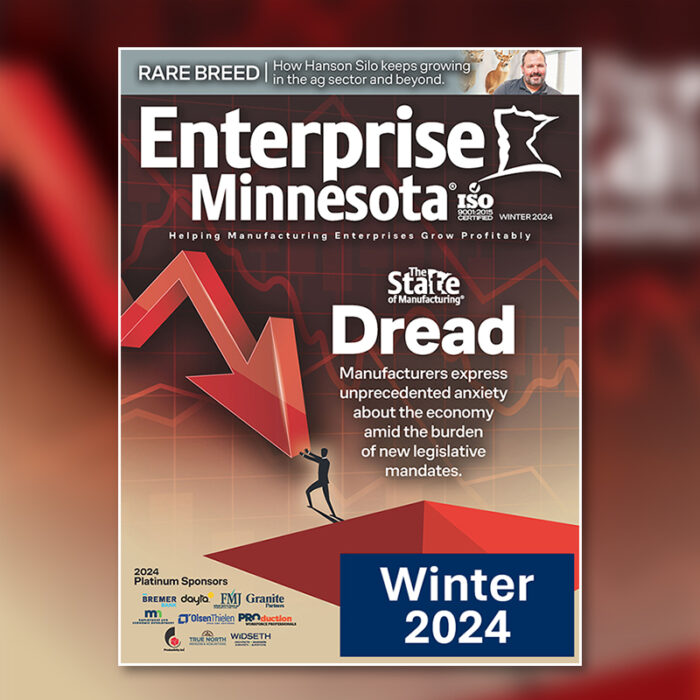 Cover image of Winter 2024 issue of Enterprise Minnesota magazine